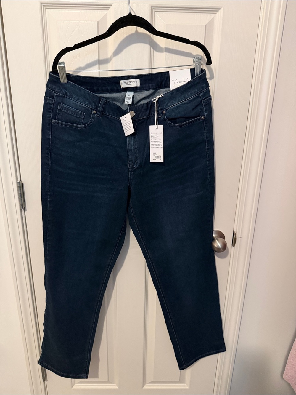 Lane Bryant Dark Indigo Cropped Stretch Jeans